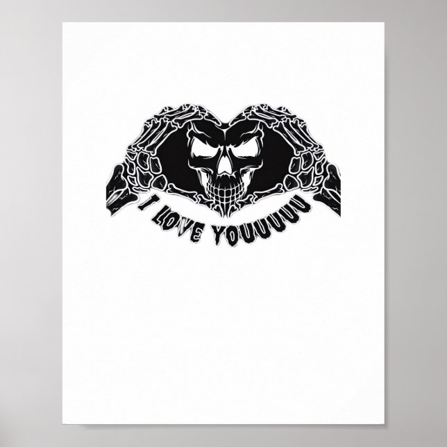 Affiche Skeleton Hands Skull, Halloween Design Pour Backgr (Devant)