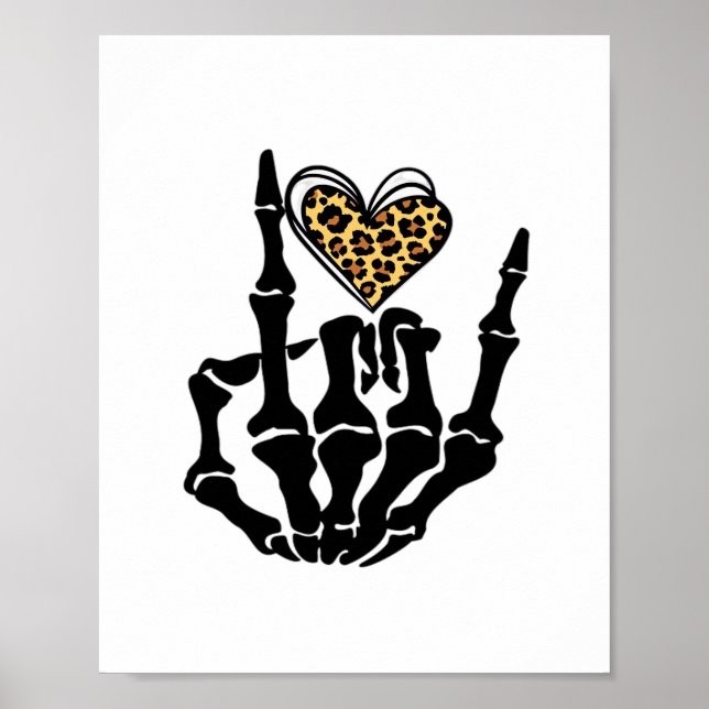 Affiche Skeleton Heart Hands Classic (Devant)