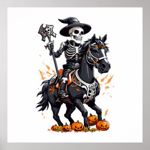 Affiche Skeleton Horse Rider