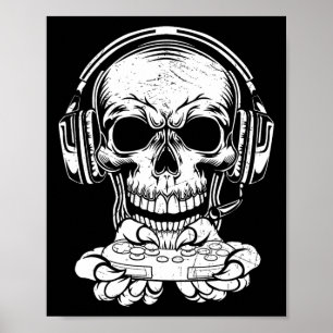 Affiche Skeleton Jeu Vêtements Éffrayants Vidéo Jeu Ventil