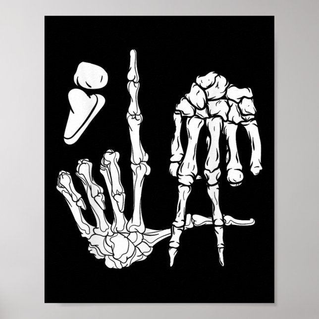 Affiche Skeleton Main Comma La Ponctuation Kamala Harris (Devant)