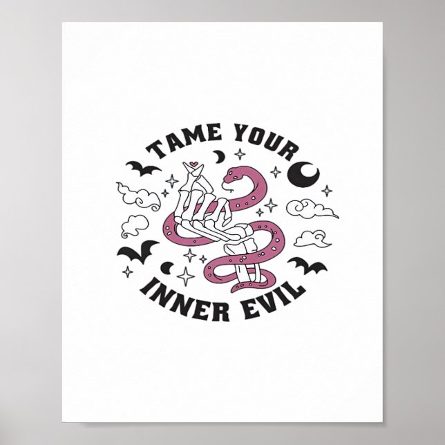 Affiche Skeleton Main Making Heart (Devant)