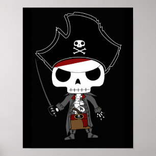 Affiche Skeleton Pirate