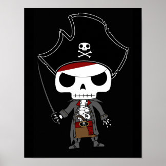 Affiche Skeleton Pirate