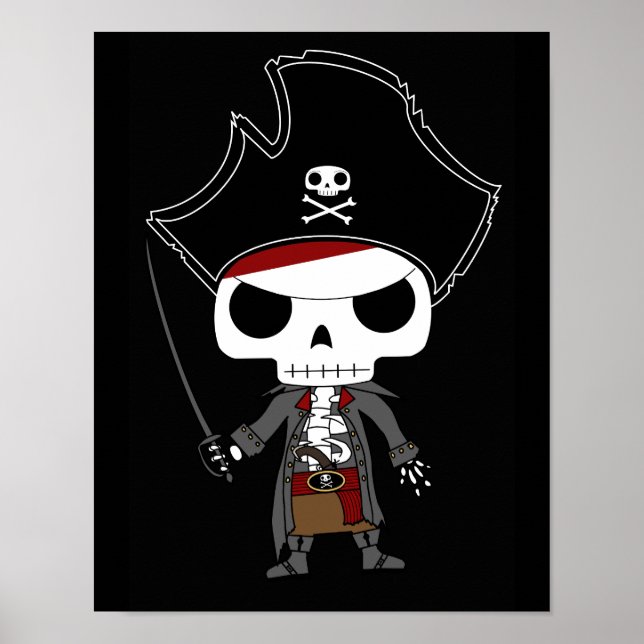Affiche Skeleton Pirate (Devant)