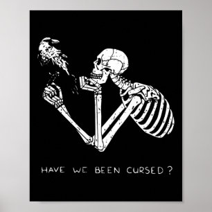 Affiche Skeleton rétro Halloween Costume amusant Crâne eff