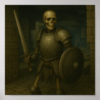 Affiche Skeleton Warrior - Sentinelle du manège de donjon
