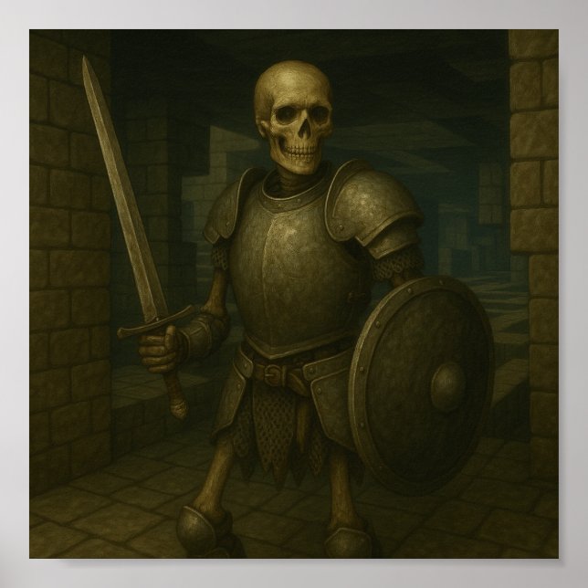 Affiche Skeleton Warrior - Sentinelle du manège de donjon (Devant)