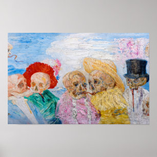 Affiche Skeletons déguisés par James Ensor