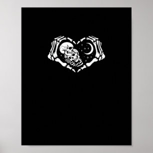Affiche Skeletons Mains de coeur