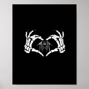 Affiche Skeletons Token Heart Hands