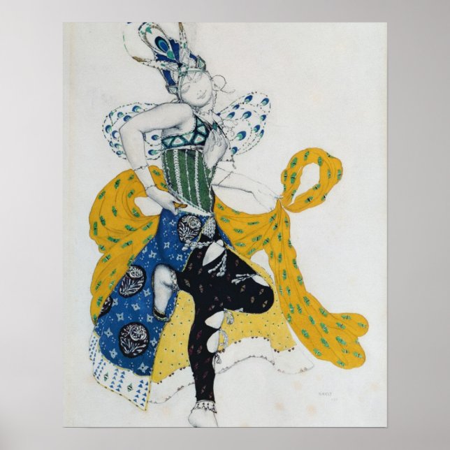 Affiche Sketch for the ballet 'La Peri', par Paul Dukas (Devant)