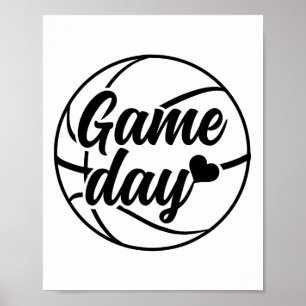Affiche Sketgame Day Sports Bll Coach Sketll Joueur