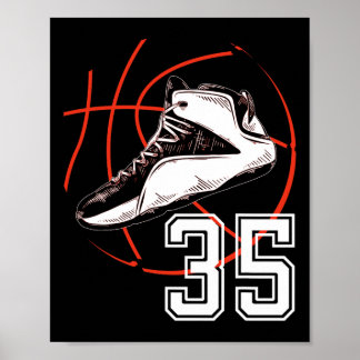 Affiche Sketll Chaussures 35e Anniversaire cadeau de fête 