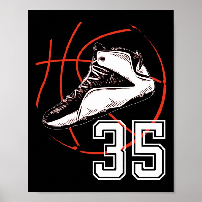 Affiche Sketll Chaussures 35e Anniversaire cadeau de fête  (Devant)