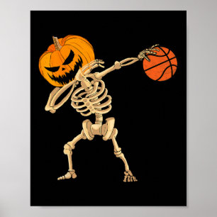 Affiche Sketll Dabbing Skeleton Men Boys Halloween Sketll