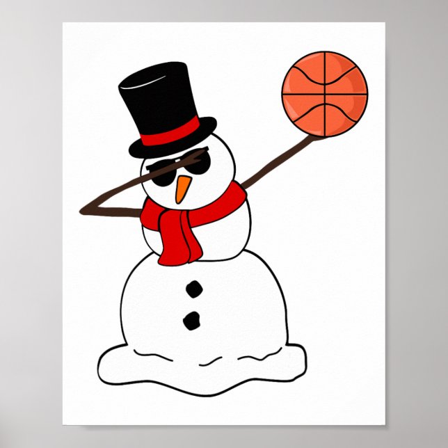 Affiche Sketll Dabbing Snowman Light Christmas Sketto Play (Devant)