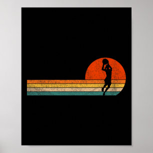 Affiche Sketll Girl Joueuse Sketll Retro