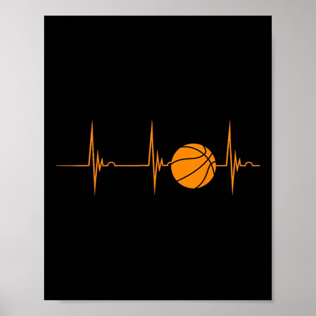 Affiche Sketll Heartbeat Ekg Pulse Sports Jouer Sketll (Devant)