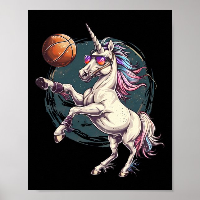 Affiche Sketll Hoop Dessin Unicorn Sketll Lover (Devant)