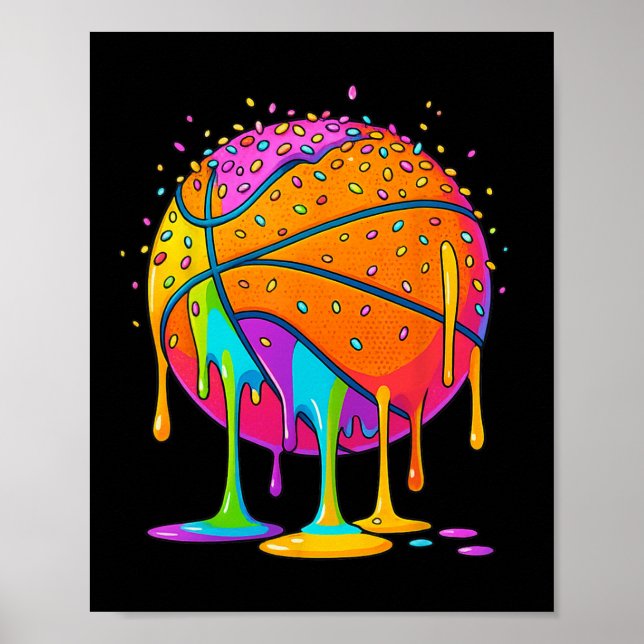 Affiche Sketll Ice Cream Drip For Girls Boys Youth Sketll  (Devant)