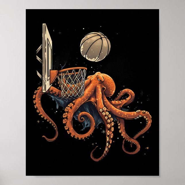 Affiche Sketll Octopus Slam Dunk Artwork Joueur Sketll  (Devant)