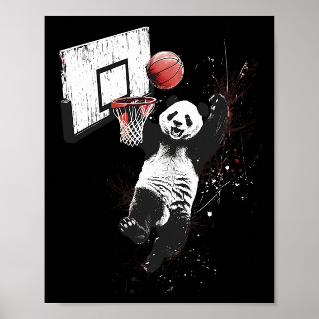 Affiche Sketll Panda Bear Slam Dunk Artwork Sketll Player  (Devant)