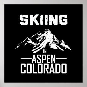 Affiche Ski à Aspen Colorado
