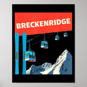 Affiche Ski à Breckenridge - ski rétro à Breckenridge