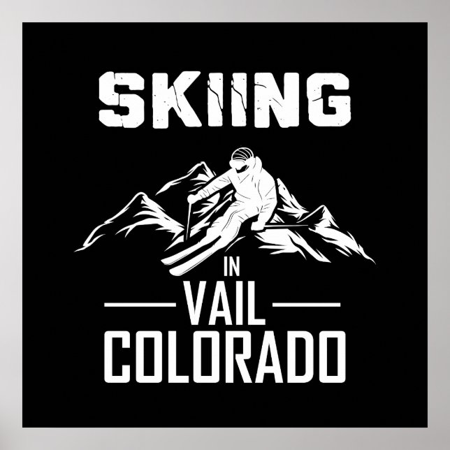 Affiche Ski à Vail Colorado (Devant)