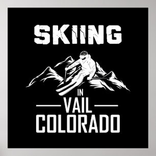 Affiche Ski à Vail Colorado