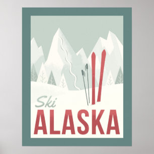 Affiche Ski Alaska