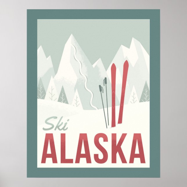 Affiche Ski Alaska (Devant)