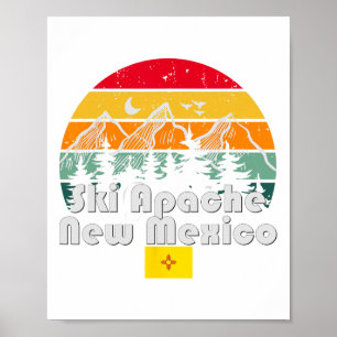 Affiche Ski Apache Nouveau-Mexique