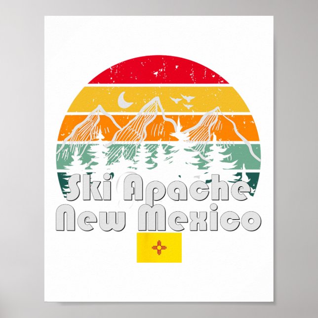 Affiche Ski Apache Nouveau-Mexique (Devant)