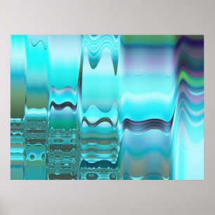 Affiche Ski Art Abstrait