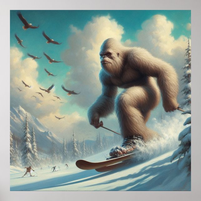 Affiche Ski Bigfoot (Devant)