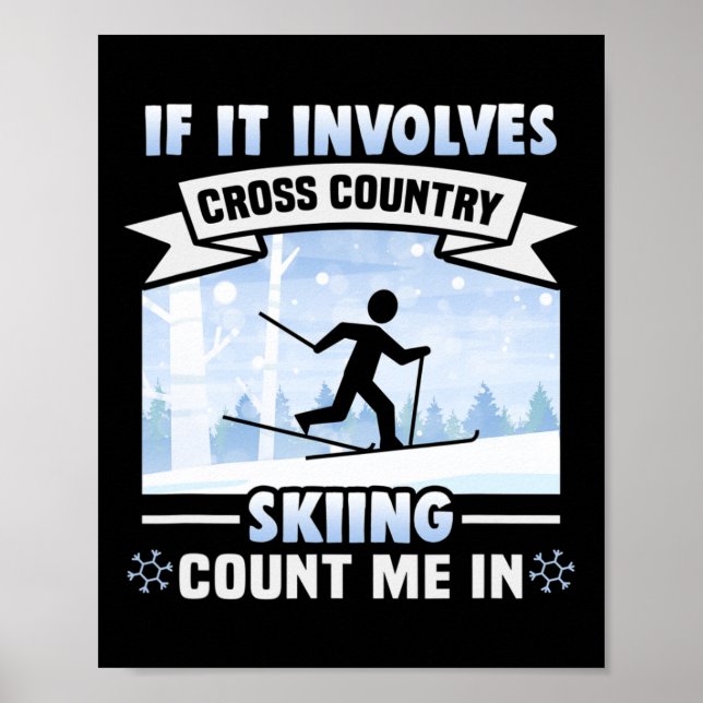 Affiche Ski De Fond Me Compte Dans Ski De Fond (Devant)