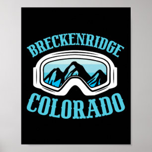 Affiche Ski de montagne Breckenridge Colorado Ski de monta