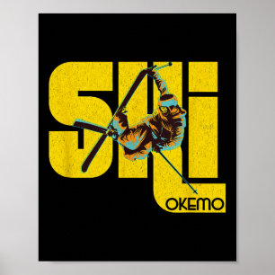 Affiche Ski de montagne du Vermont Okemo