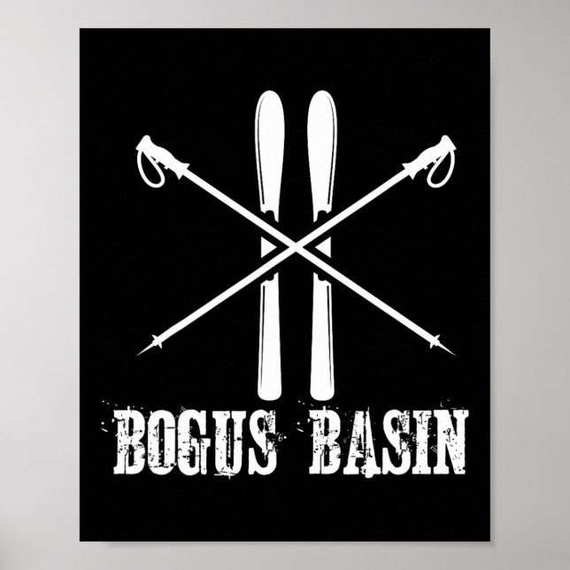 Affiche Ski De Ski De Bogus Sin Ski Down Hill Alpine Nordi (Devant)