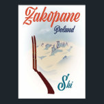 Affiche Ski de Zakopane Pologne<br><div class="desc">Zakopane Pologne poster affiche ski Anime dessin animé Comic Fiction Manga</div>