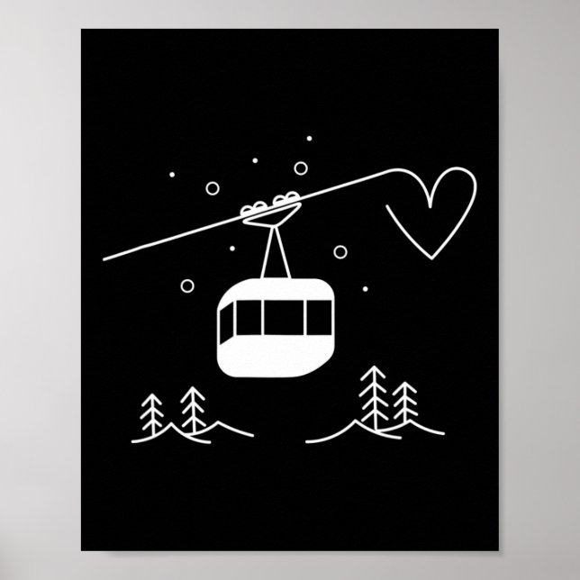 Affiche Ski d'hiver Godel Vacances Apres Ski Ascenseur Sno (Devant)