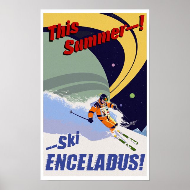 Affiche Ski Encelade ! (Devant)
