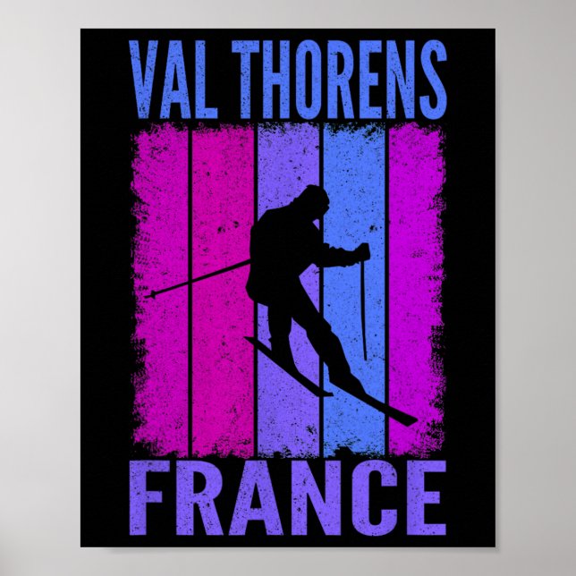 Affiche Ski Et Apres Ski - Sports D'Hiver Val Thorens (Devant)
