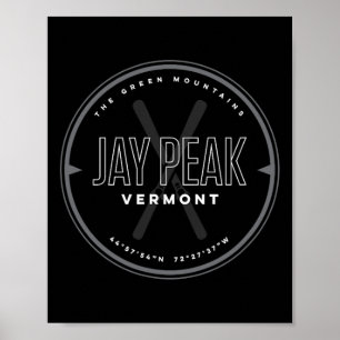 Affiche Ski Jay Peak Vermont