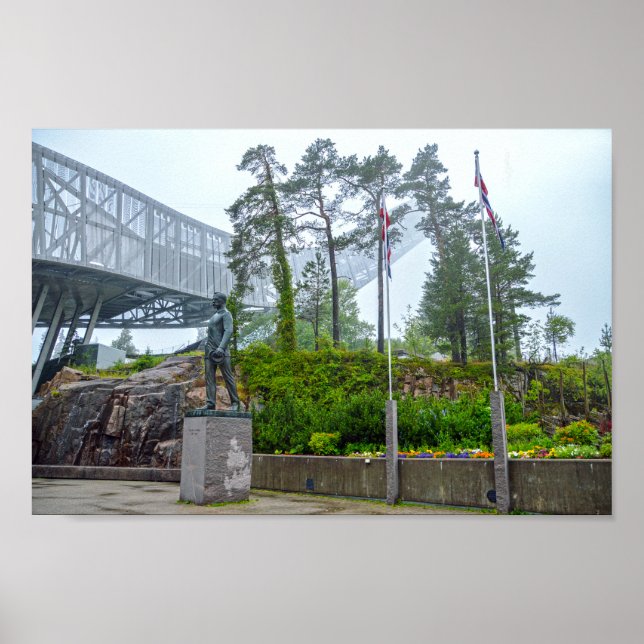 Affiche Ski Jump à Oslo, Norvège (Devant)