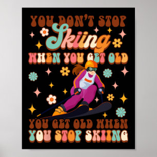 Affiche Ski Les Sports D'Hiver De L'Amour Vous Devez Vieil