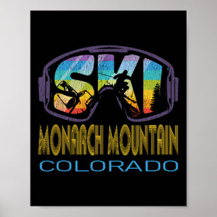 Affiche Ski Monarch Mountain Colorado Vacances de Ski