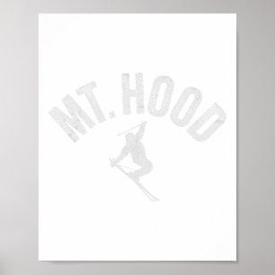 Affiche Ski Mont Hood Ou (oregon) Cool Mont Hood Ski D'Hiv